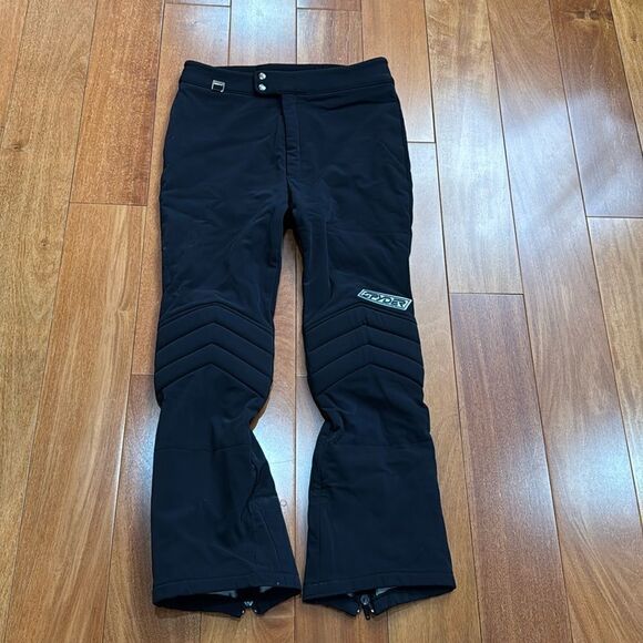 Spyder Vintage Men’s Black Stretch Ski Skiing Snowboard Pants Japan size 32R - Picture 1 of 15